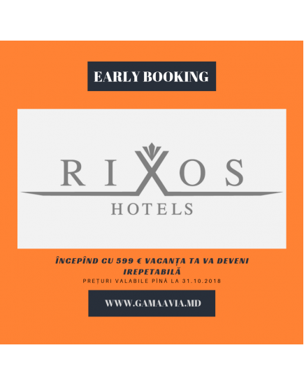 RIXOS HOTELS DE LA 599 €!!!!